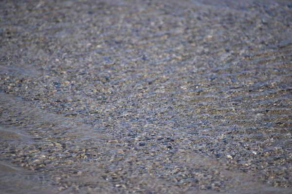 Platinum mining: close up of soil giving a silver look