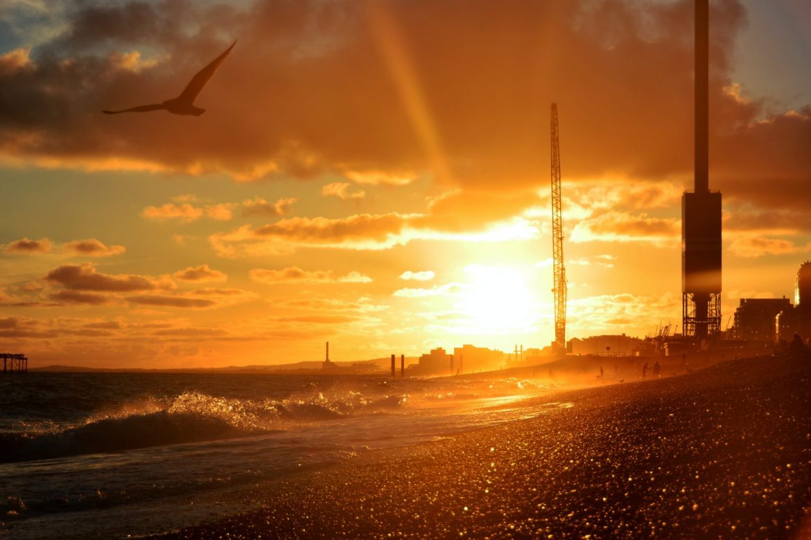 Goldstone Resources GRL Share Price News: Industrial landscape at sunset