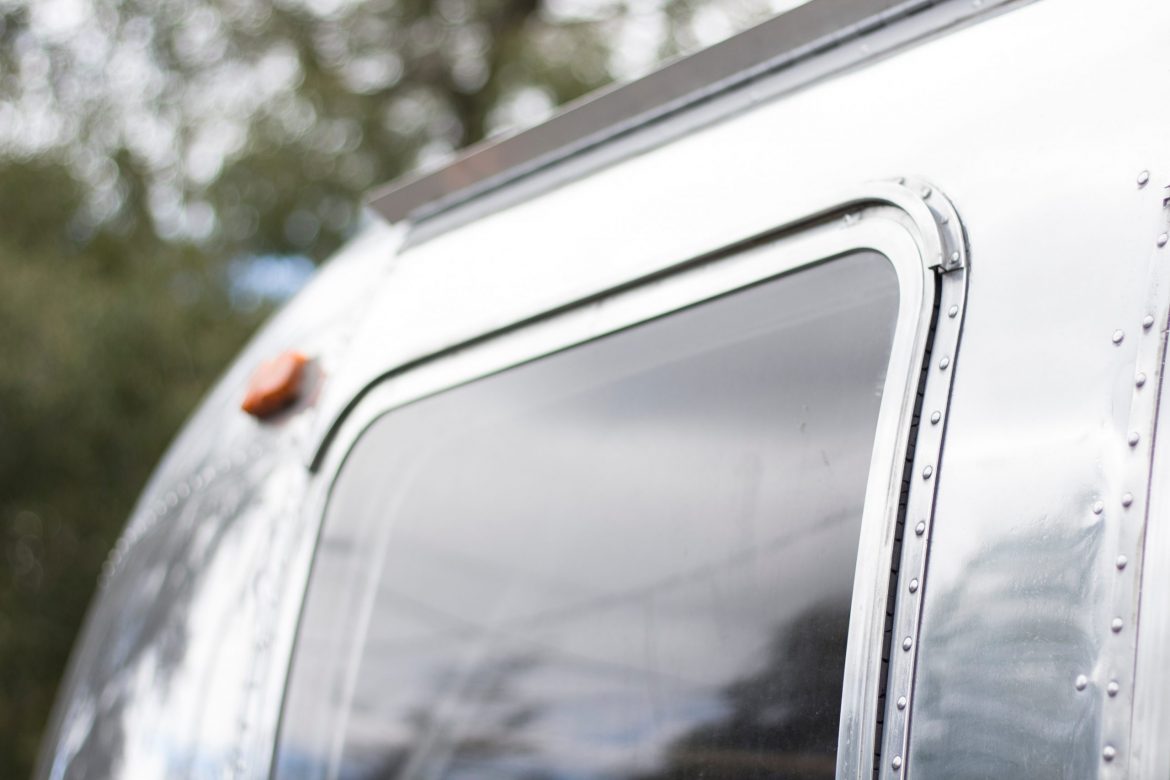 What silver is used for: close up angle of an air stream caravan