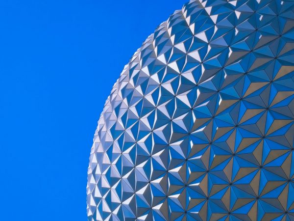 Investing in diamonds the 4Cs of diamonds: Close up of diamond shape building exterior